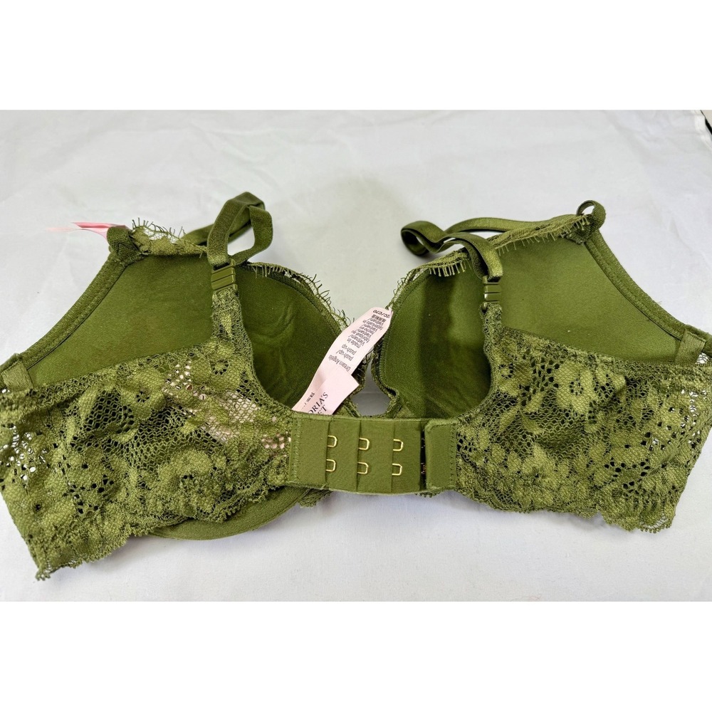Victoria Secret Dream Angels Lightly Lined Demi Bra Green Sz 32C NWT - Picture 3 of 8